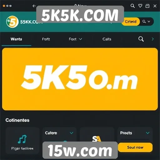 Mudanças na interface do usuário do 5K5K.COM